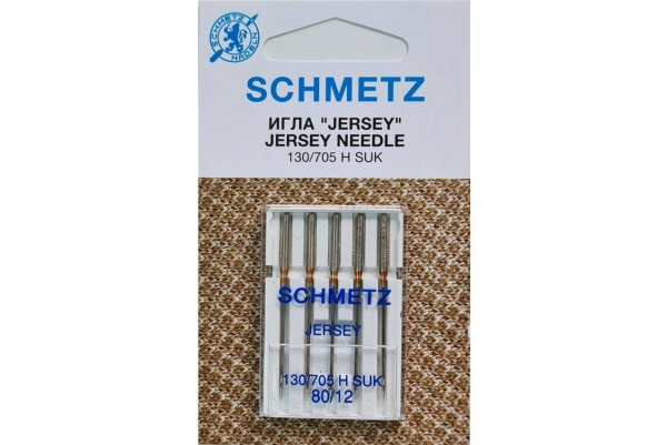 Иглы Schmetz джерси 130/705 H SUK №80, 5 шт в Краснодаре