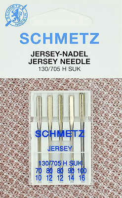 Иглы Schmetz джерси 130/705 H SUK (70x1, 80x2, 90x1, 100x1) 5 шт в Краснодаре